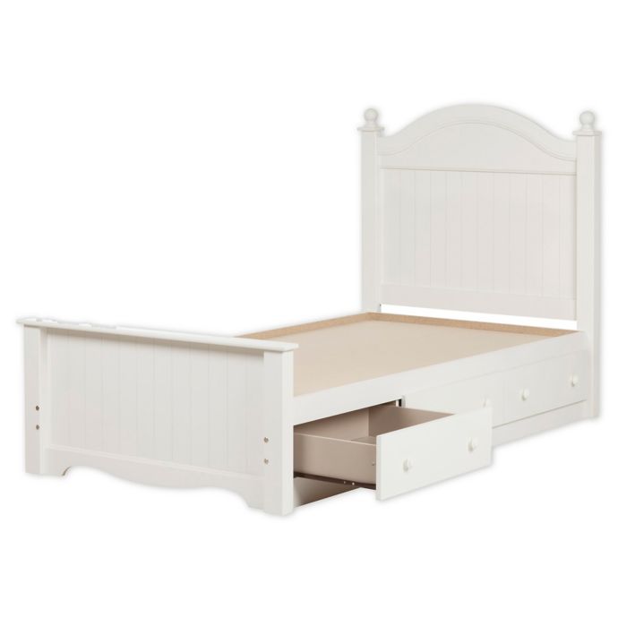 South Shore Savannah Twin Storage Bed in White | Bed Bath and Beyond Canada