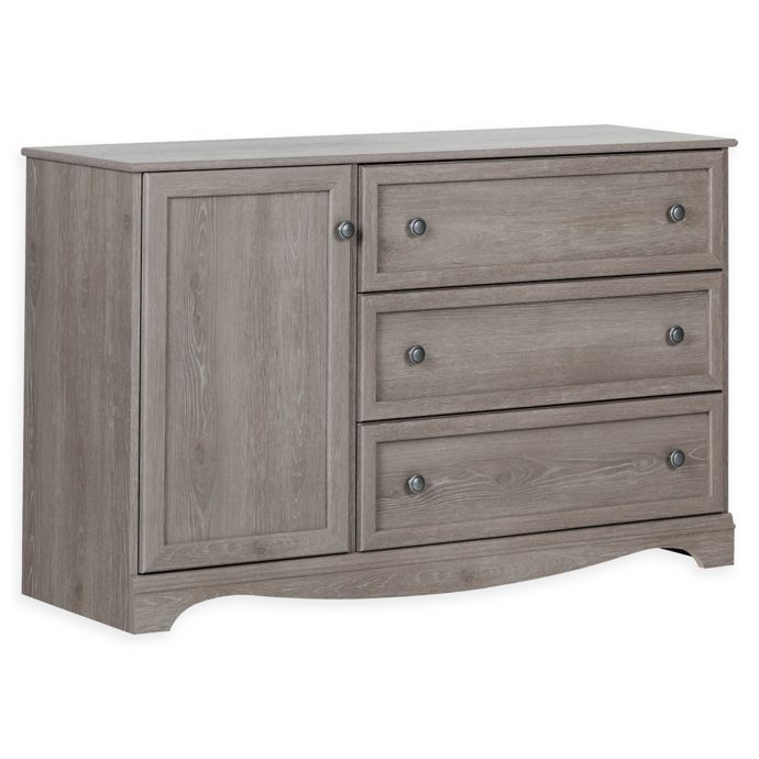 South Shore Savannah 3 Drawer Dresser With Door Bed Bath And