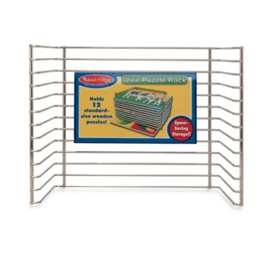 melissa & doug deluxe wire puzzle rack