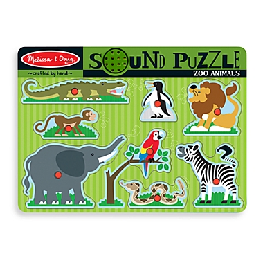 Melissa & Doug&#174; 9-Piece Zoo Animals Sound Puzzle. View a larger version of this product image.