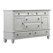 Alpine Furniture Winchester 6-Drawer Dresser in White