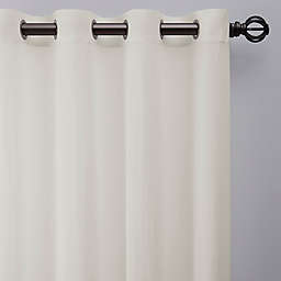 Esteem Grommet Sheer Linen Window Curtain Panel  (Single)