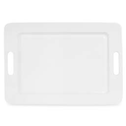 Nevaeh White® by Fitz and Floyd® 18-Inch Rectangular Platter with Handles