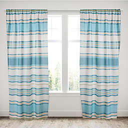 Levtex Home Blue Maui 84-Inch Rod Pocket Window Curtain Panel