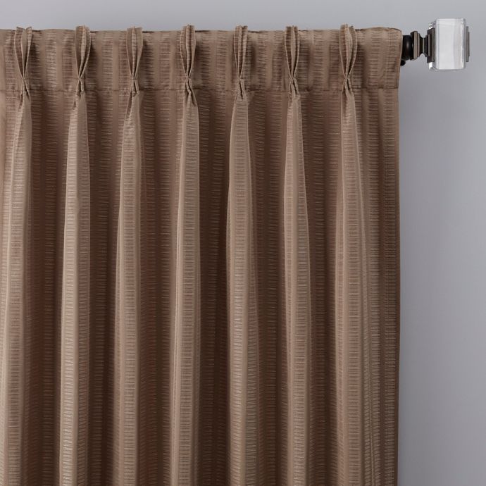Rail Stripe Pinch Pleat Window Curtain Panel Bed Bath Beyond