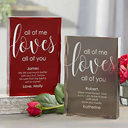 All Of Me Loves All Of You Personalized Colored Keepsake