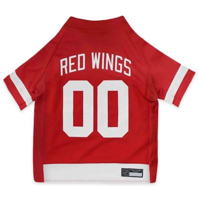 detroit red wings dog jersey