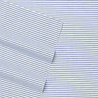 Alternate image 1 for Poppy &amp; Fritz&reg; Oxford Stripe 200-Thread-Count Twin XL Sheet Set in White/Blue