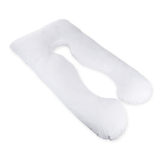 Alternate image 1 for Lavish Home 7-in-1 U-Shape Full Body Pillow in White