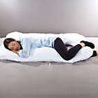 Alternate image 1 for Lavish Home 7-in-1 U-Shape Full Body Pillow in White