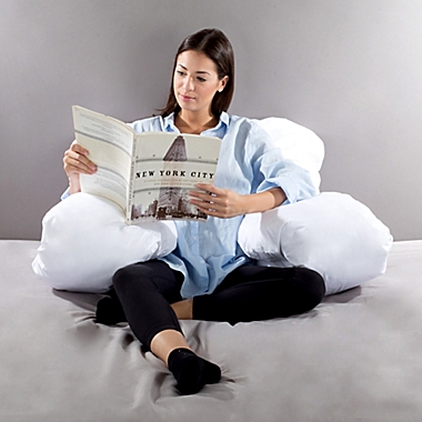 Lavish Home 7-in-1 U-Shape Full Body Pillow in White. View a larger version of this product image.