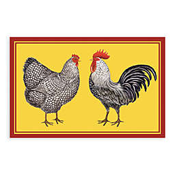 Bungalow Flooring New Wave 18-Inch x 27-Inch Farmhouse Chickens Kitchen Mat