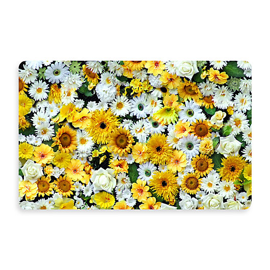 Alternate image 1 for Bungalow Flooring New Wave 18-Inch x 27-Inch Garden Flowers Kitchen Mat
