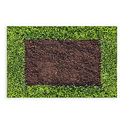Bungalow Flooring New Wave 18-Inch x 27-Inch Dirt and Turf Kitchen Mat