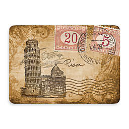 Bungalow Flooring New Wave 22-Inch x 31-Inch Beige Postcard Italy Kitchen Mat