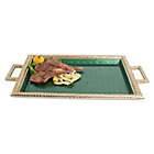 Alternate image 1 for Julia Knight&reg; Florentine Gold 23-Inch Handled Tray in Emerald