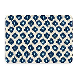 Bungalow Flooring New Wave 22-Inch x 31-Inch Ikat Blue Kitchen Mat
