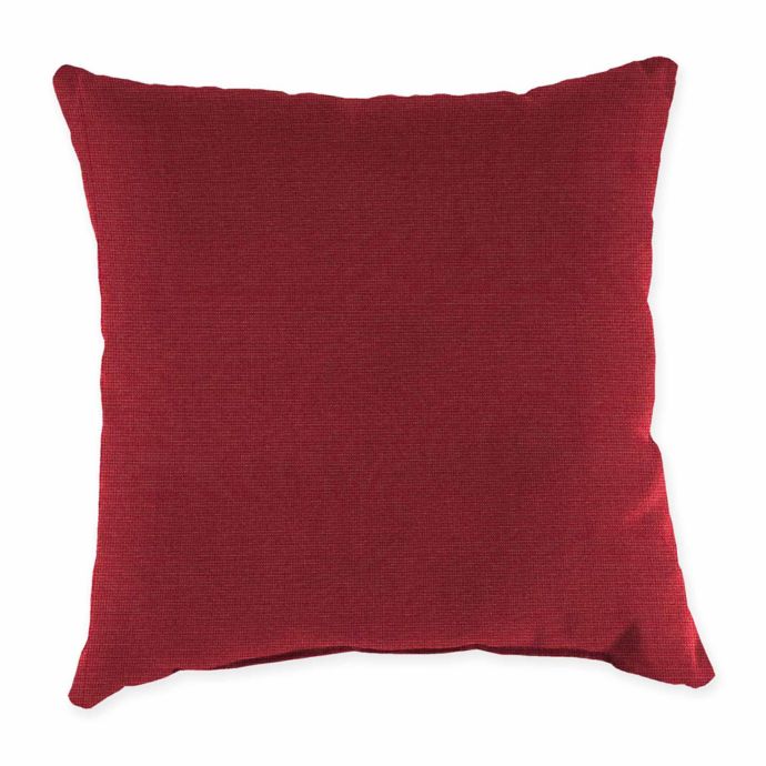 20 Inch Square Solid Throw Pillow In Sunbrella Fabric Bed Bath