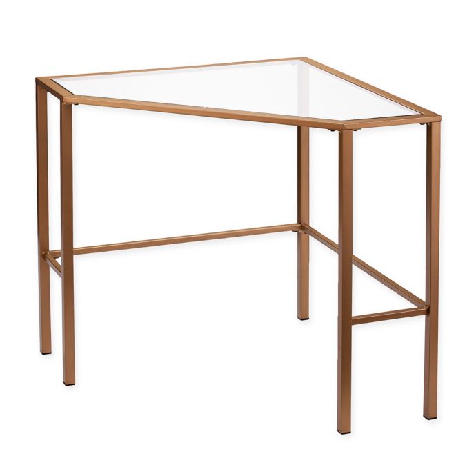 Southern Enterprises Keaton Corner Desk In Soft Gold Bed Bath