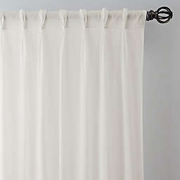Esteem Pinch Pleat Sheer Linen Window Curtain Panel (Single)