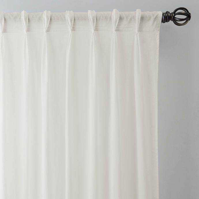 Esteem Pinch Pleat Sheer Linen Window Curtain Panel | Bed Bath & Beyond