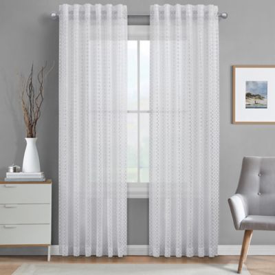 J. Queen New York&trade; Alberta Sheer Rod Pocket Window Curtain Panel (Single)
