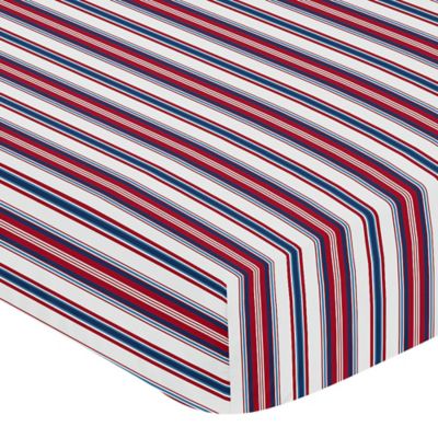 striped crib sheet