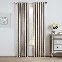 Oslo Jacquard 84-Inch Rod Pocket/Back Tab 100% Blackout Curtain Panel in Natural (Single)