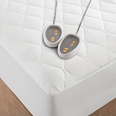 Beautyrest&reg; Microfiber Heated Twin Mattress Pad. View a larger version of this product image.