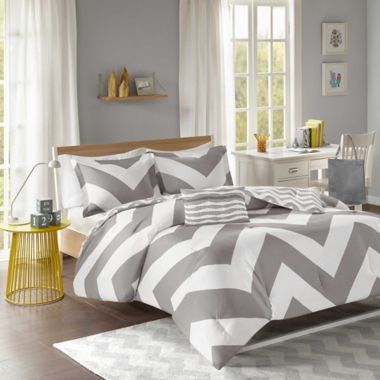 Mi Zone Libra Twin/Twin XL Comforter Set in Grey. View a larger version of this product image.