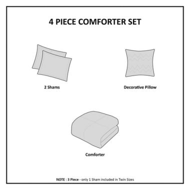 Mi Zone Libra Twin/Twin XL Comforter Set in Grey. View a larger version of this product image.