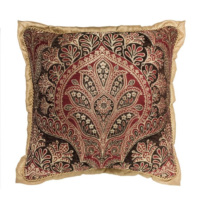 burgundy throw pillows