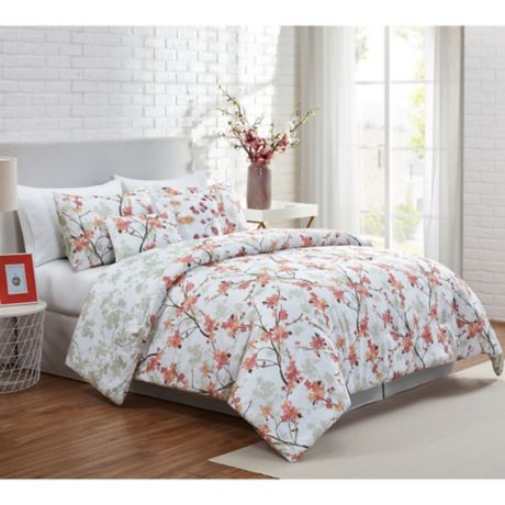 VCNY Home Jasmine Reversible Comforter Set | Bed Bath & Beyond