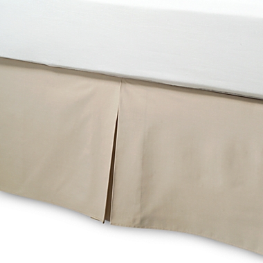 Smoothweave&trade; 14-Inch Tailored Twin Bed Skirt in Mocha. View a larger version of this product image.