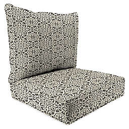Print 2-Piece Deep Seat Chair Cushion in Sunbrella® Fabric