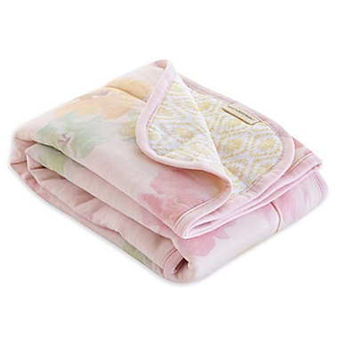 Burt&#39;s Bees Baby&reg; Morning Glory Organic Cotton Reversible Blanket in Blossom. View a larger version of this product image.