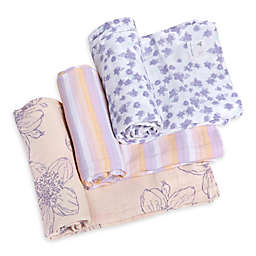 Burt's Bees Baby® Blackberry Flower Organic Cotton Muslin 3-Pack Swaddle Blankets