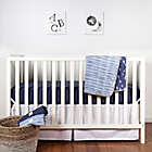 Alternate image 2 for Burt&#39;s Bees Baby&reg; Watercolor Stripe Organic Cotton Changing Pad Cover in Indigo