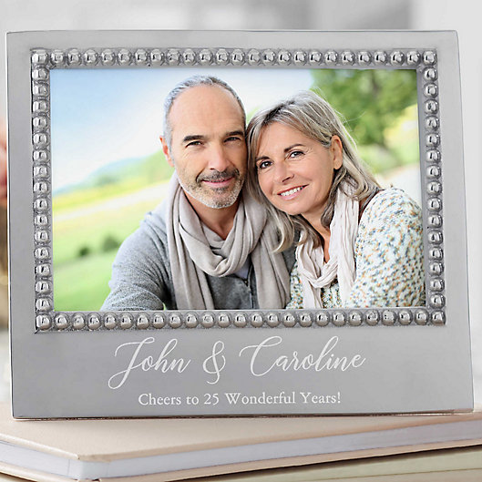 Alternate image 1 for Mariposa® Personalized Anniversary Statement Frame