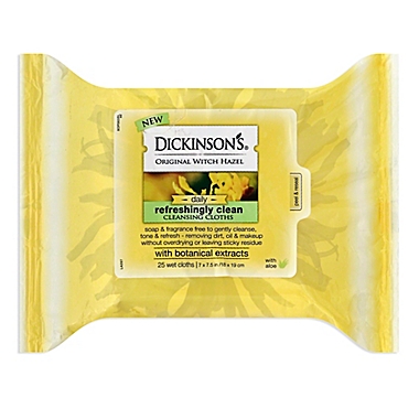 Dickinson&#39;s&reg; 25-Count Original Witch Hazel Refreshingly Clean Towelettes. View a larger version of this product image.