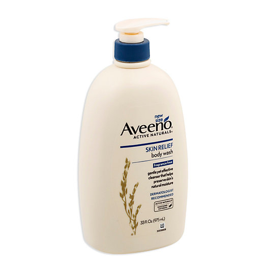 Alternate image 1 for Aveeno® Active Naturals® 33 fl. oz. Skin Relief Body Wash Fragrance-Free