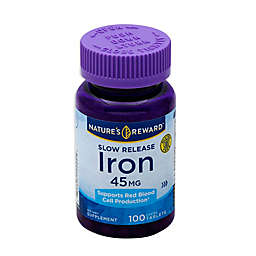 Nature's Reward 100-Count 45 mg Iron Slow Release Coated Tablets