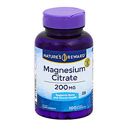 Nature's Rewards 100-Count 200 mg Magnesium Citrate Coated Caplets