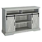 Alternate image 0 for Forest Gate Wheatland 52-Inch Farmhouse Sliding Door TV Stand in Stone Grey