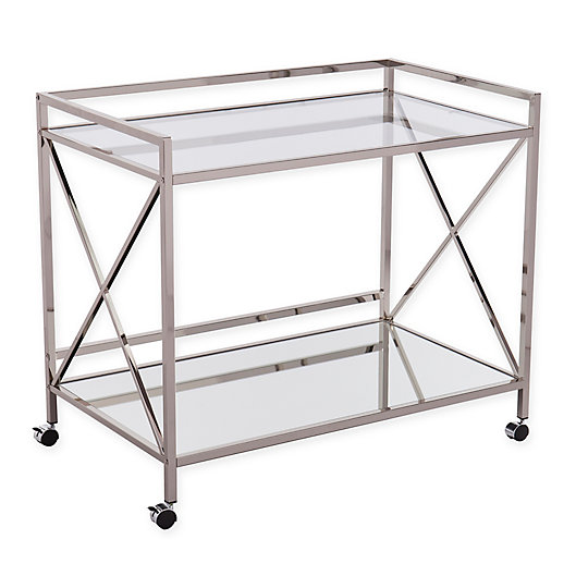 Alternate image 1 for Southern Enterprises Maxton Bar Cart in Silver