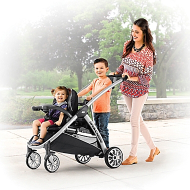 Chicco&reg; BravoFor2&trade; Double Stroller in Iron. View a larger version of this product image.