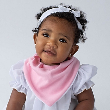 Neat Solutions&reg; 3-Pack Girls Bandana Bibs with Teether in Pink Multi. View a larger version of this product image.