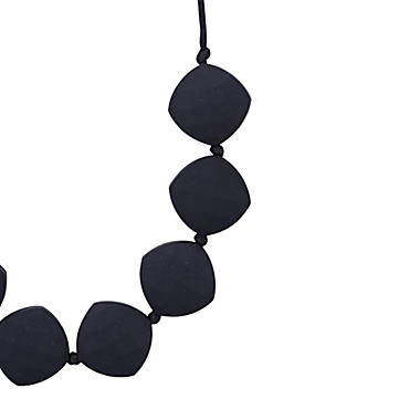 Anjie + Ash Antoinette Silicone Teething Necklace in Midnight. View a larger version of this product image.