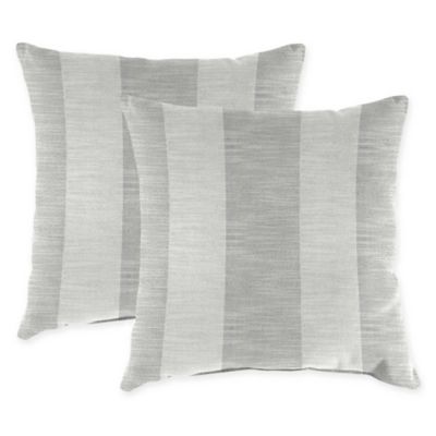 Jordan Manufacturing Square Indoor/Outdoor Throw Pillows (Set of 2