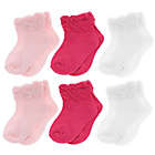 Alternate image 0 for Capelli&reg; New York Size 3-12M 6-Pack Bow Cuff Socks